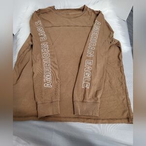 American Eagle Tan Crew Neck Tee, Size XXL